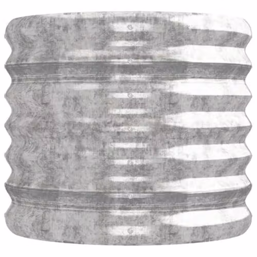 vidaXL Galvanised Steel Raised Bed in Silver, W: 224 cm, D: 40 cm, H: 36 cm – 3