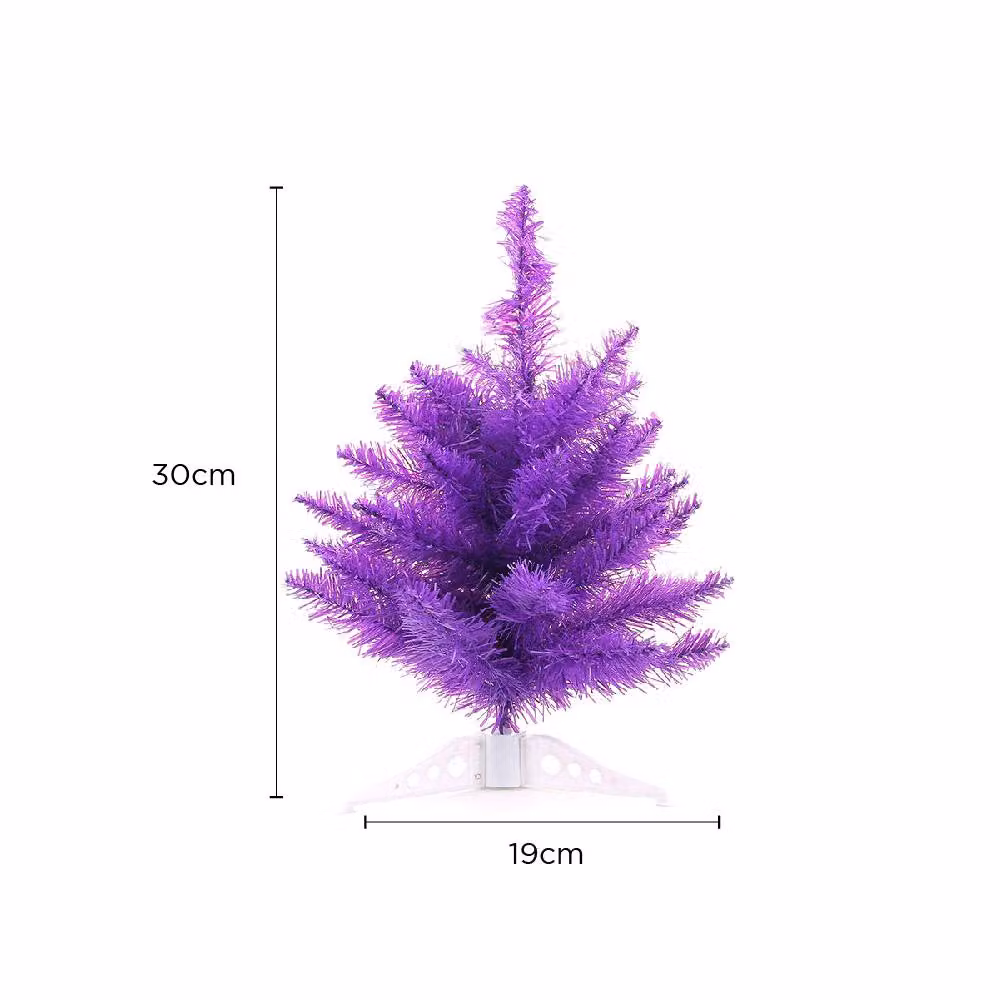Voltico Mini Purple Artificial Christmas Tree Tabletop Design, Height: 30 cm – 2