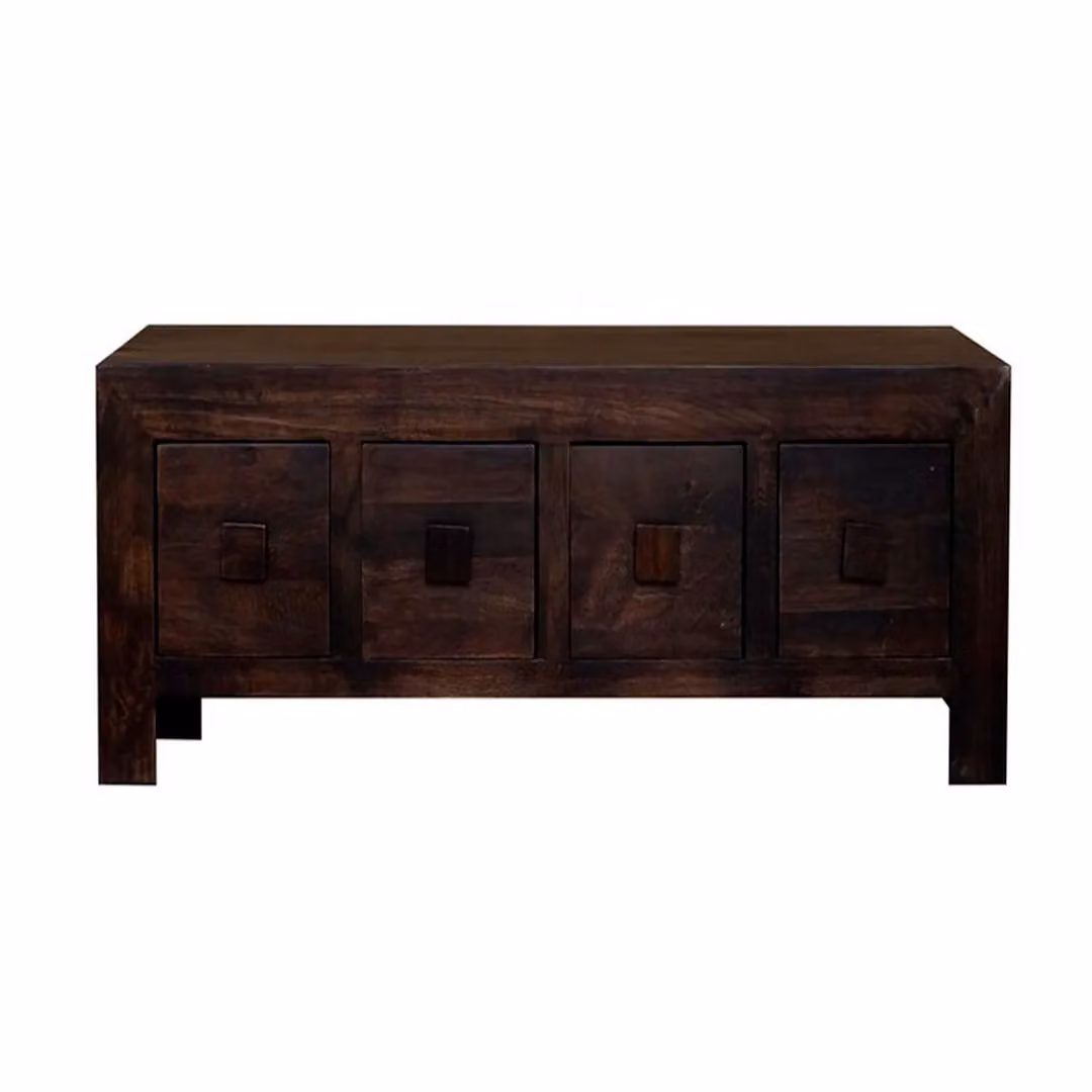 Jaipur Furniture Ltd 8 Drawer Mango Wood Coffee Table in Brown, W118 x D55 x H40 cm – 3