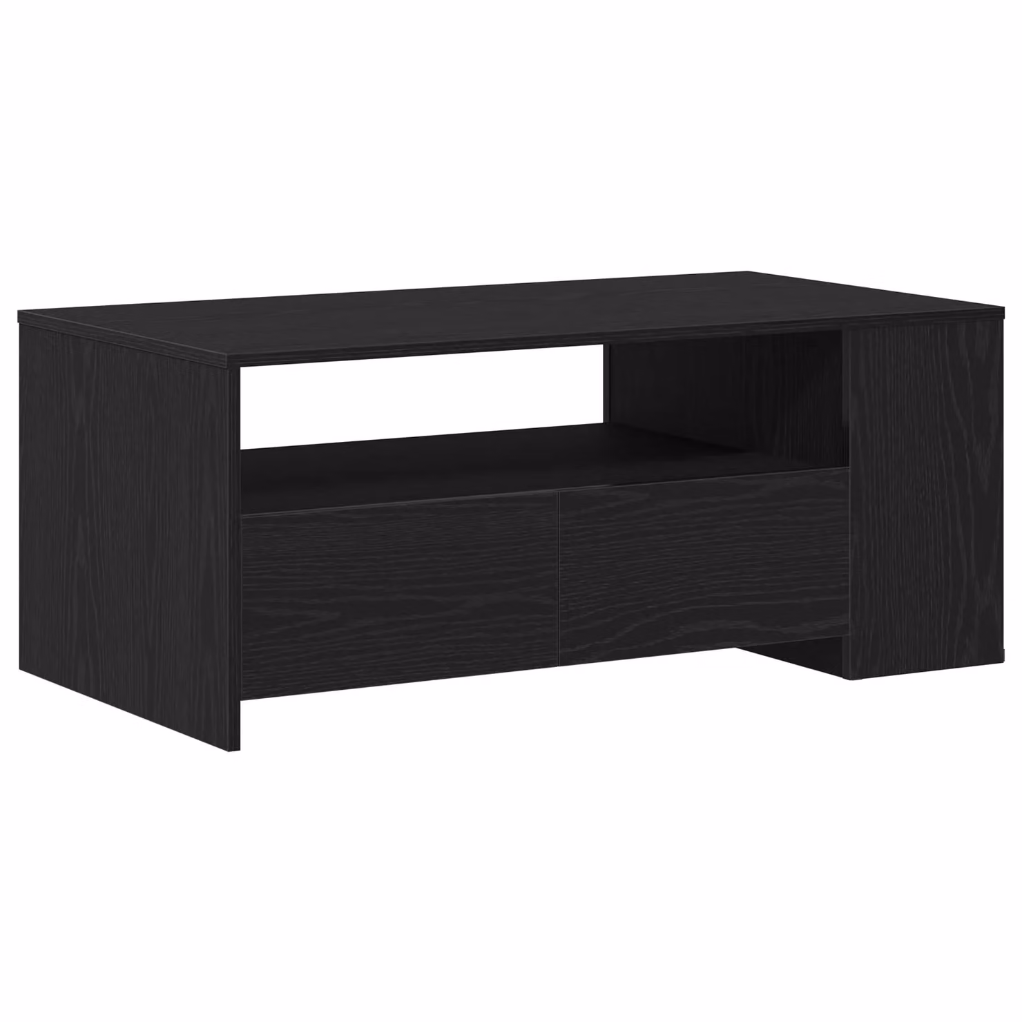 Berkfield Home Black Oak Coffee Table, W/D/H: 102 x 55 x 43.5 cm – 2
