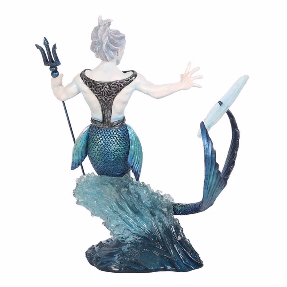 Uniqueful Water Elemental Wizard Figurine by Anne Stokes in Blue – 2