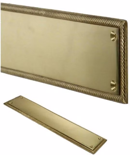 Golden Grace Brass Finger Plate in Gold and Bronze