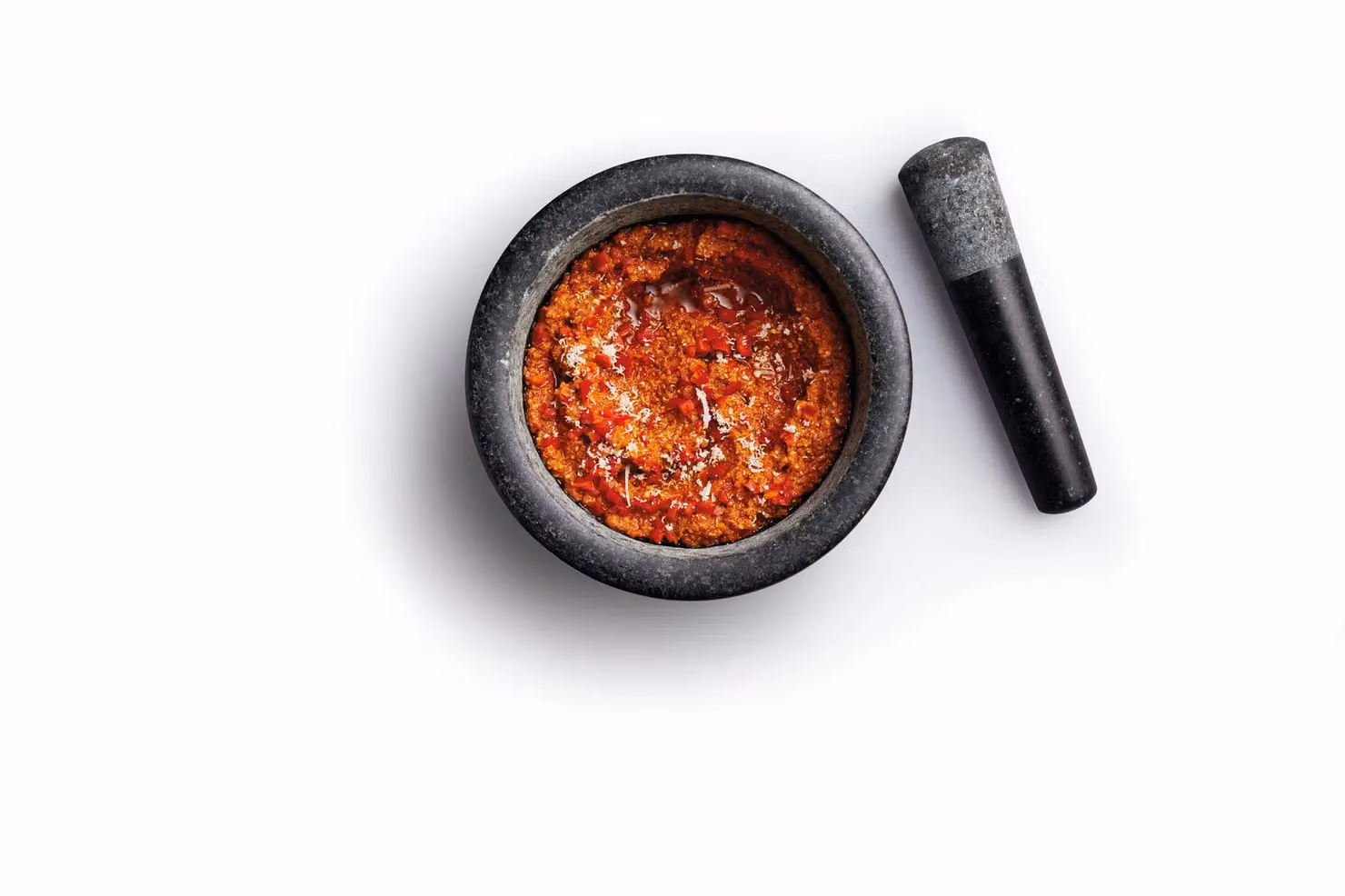 MasterClass Quarry Granite Mortar and Pestle in Black with Non-Slip Base – 3