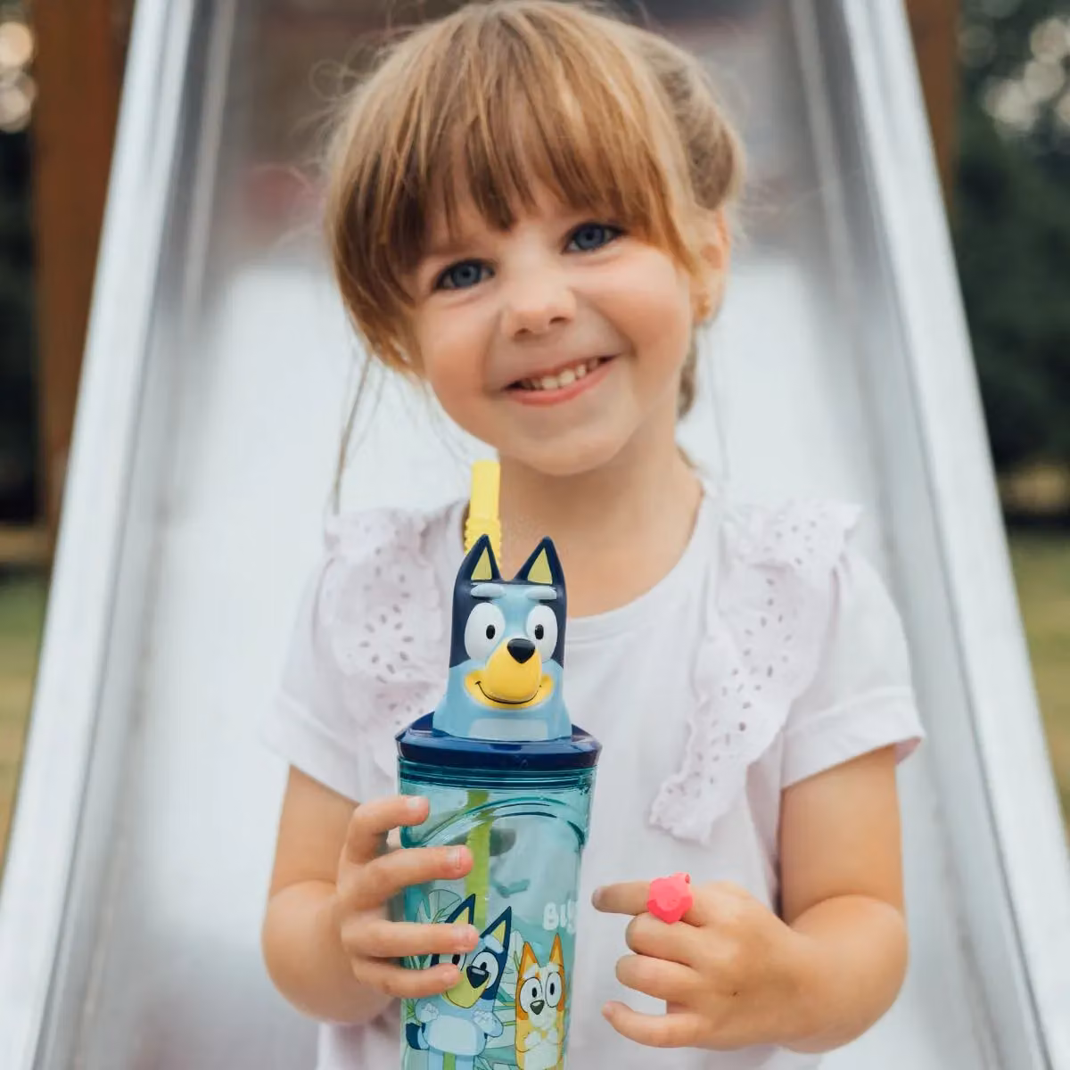 Bluey Reusable Straw Tumbler Set in Blue – 3