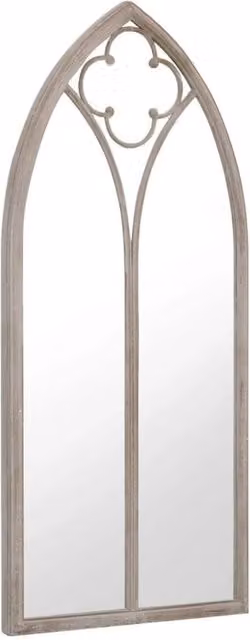 Berkfield Home Rectangular Sand Mirror in Beige with Metal Frame, W/H: 70 x 30 cm