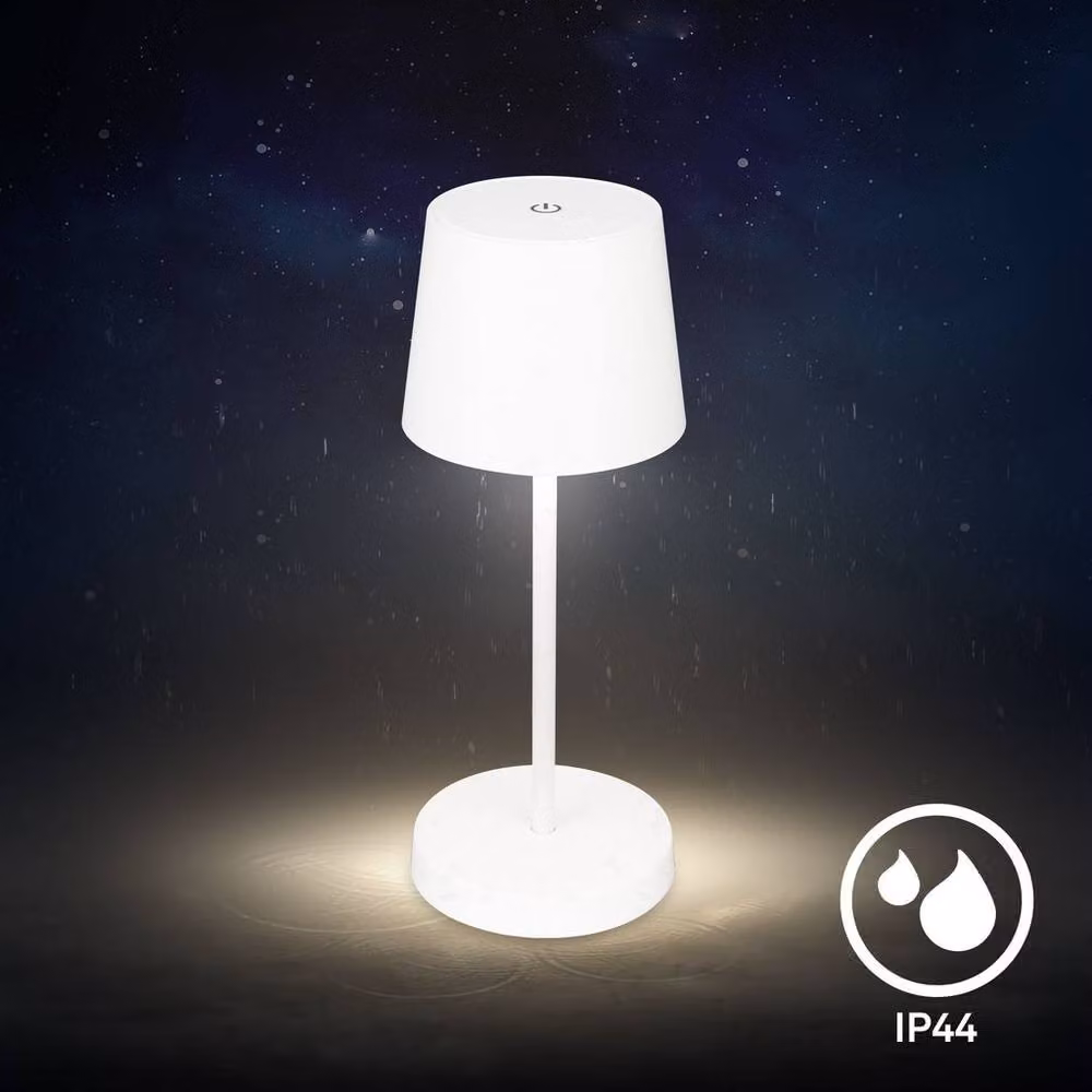 Briloner Set of 2 White Rechargeable LED Table Lamps with Dimmable Warm White Light – 4