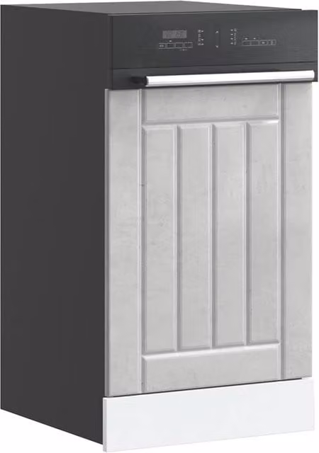 Berkfield Home Lucca Dishwasher Panel in Concrete Grey Engineered Wood
