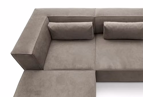 Abakus Direct Doris 4 Seater Sofa in Brown Cord Chenille Fabric, W/D/H: 282 x 94 x 73 cm – 4