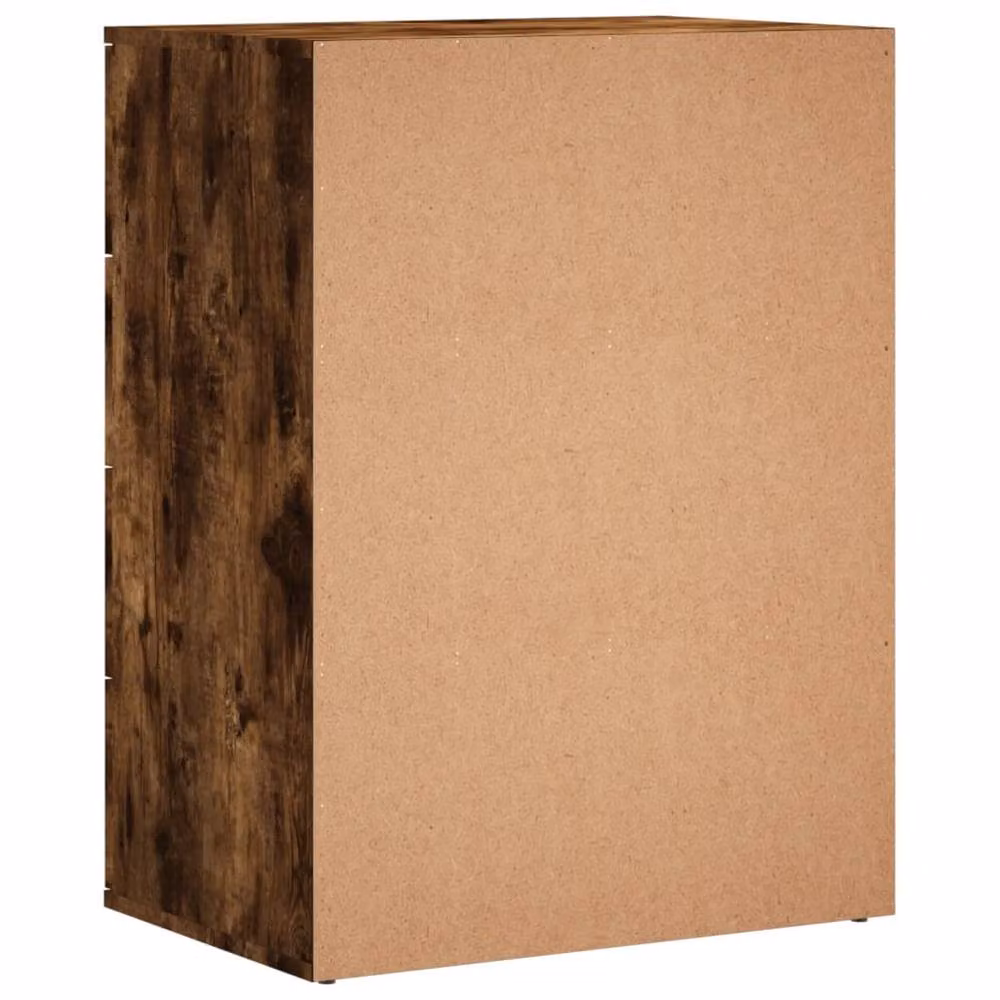 Berkfield Home Set of 2 Modern Smoked Oak Sideboards in Brown, W/D/H: 60 x 39 x 80 cm – 4
