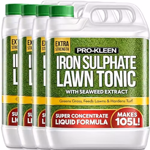 Pro-Kleen Lawn Tonic Liquid Iron Sulphate Ferrous Lawn Conditioner and Plant Tonic, 4 x 5 Litres – 1