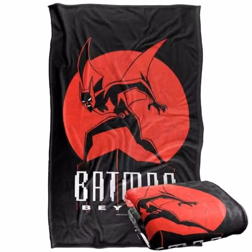 LOGOVISION Batman Beyond Perched Super Soft Fleece Throw Blanket, Multicolour, W: 91.44 cm x D: 91.44 cm