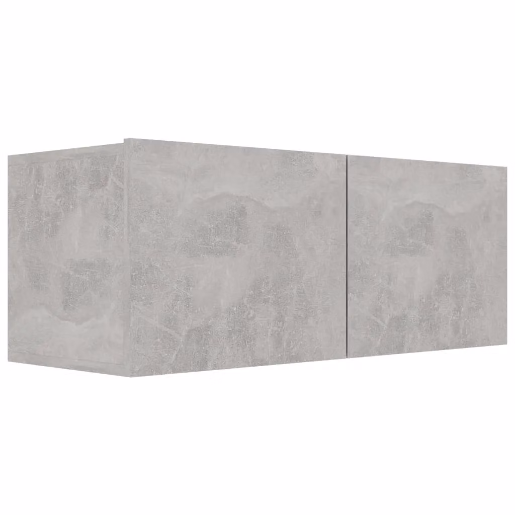 Berkfield Home 3 Piece Classic TV Cabinet Set in Concrete Grey MDF – 3
