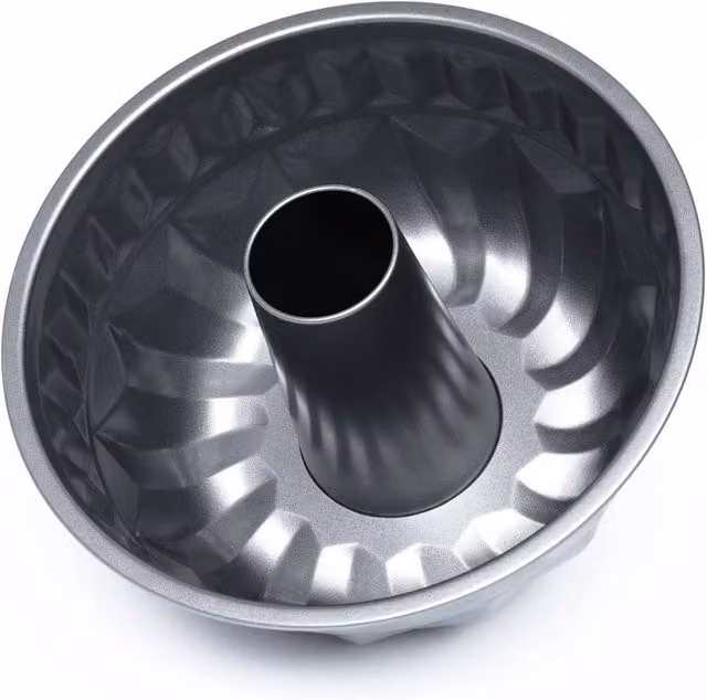 Nordara Non-Stick Fluted Round Bundt Cake Baking Tin in Grey