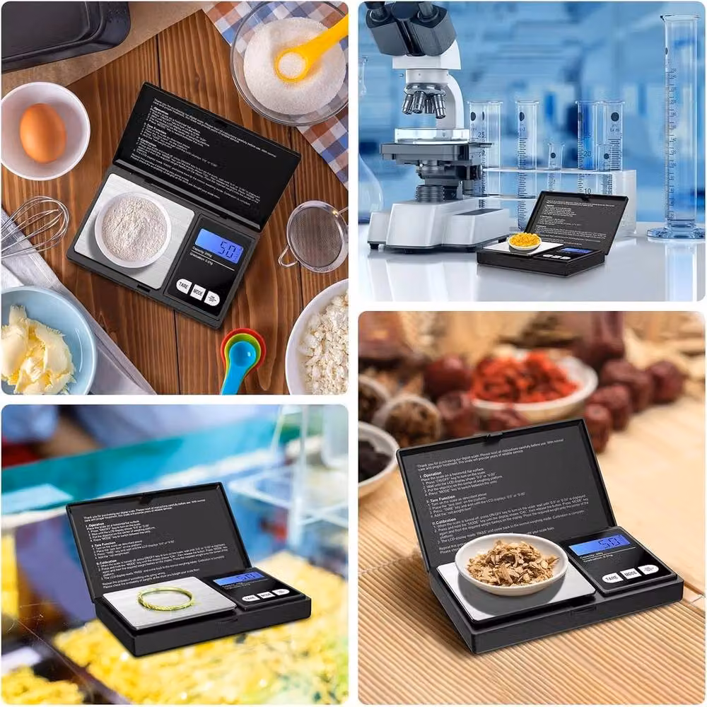NESTLUNE Mini Pocket Digital Precision Scale, 0.01g-200g, Black, W/D/H: 100 x 100 x 100 mm – 6