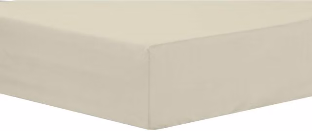 NewEdgeBlinds Plain Beige and Yellow Fitted Sheet, 200 x 200 cm