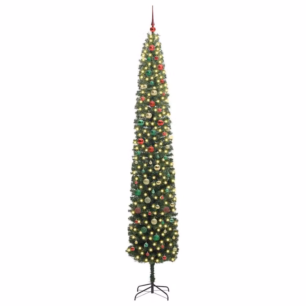 Berkfield Home Artificial Christmas Tree with 300 LEDs, Green, Height: 270 cm – 3