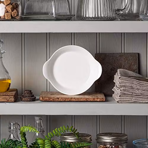 WM Bartleet & Sons 1750 Porcelain Round Gratin Dish, White, Diameter: 19 cm and 26 cm – 3