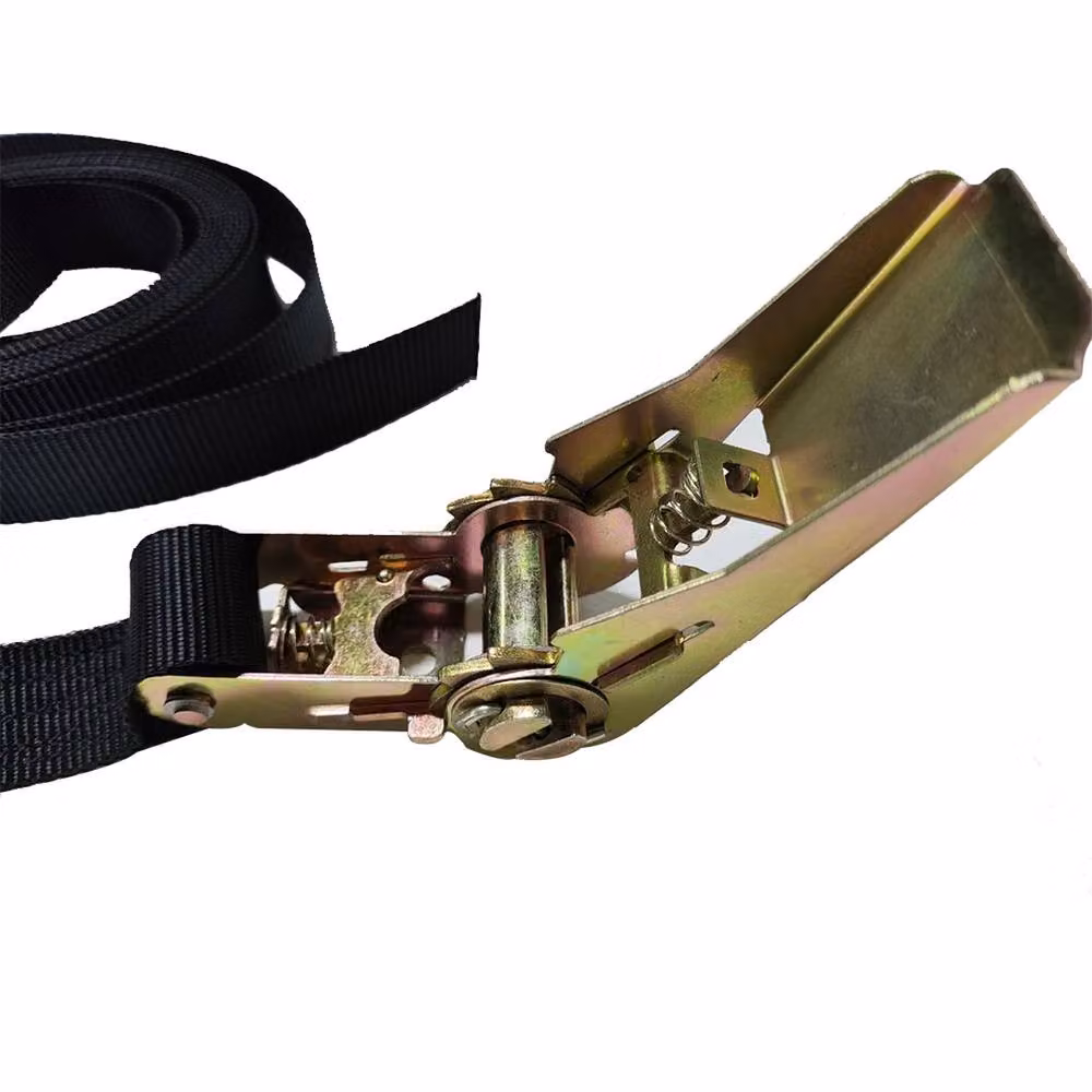 Ventryn 4 Piece Ratchet Tie Down Straps, Black, Length: 6 m, Width: 25 mm – 5