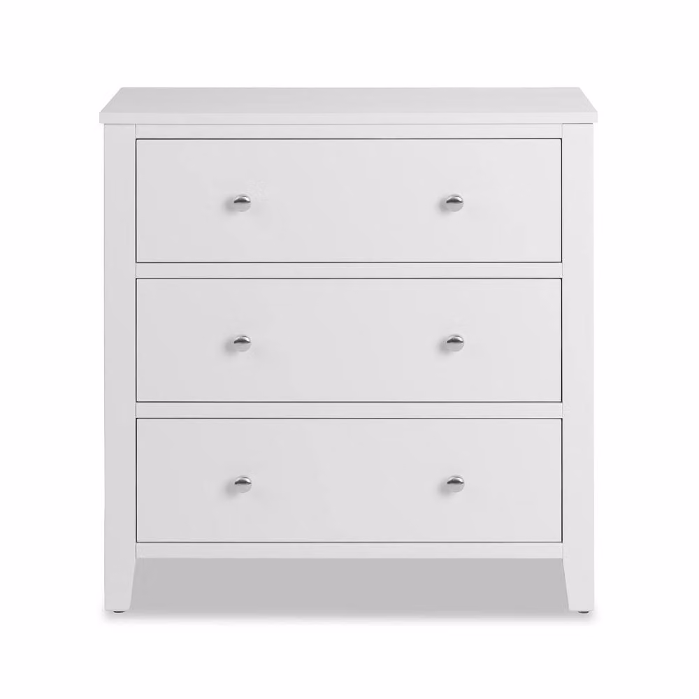 Statement Furniture Brooklyn 3 Drawer Chest of Drawers in White with Dovetail Construction – 3