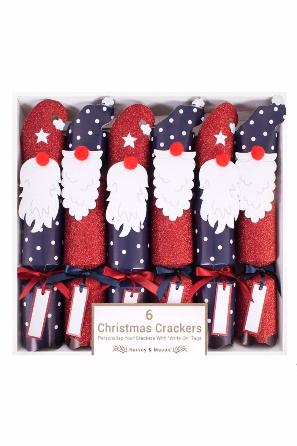 KDMD 6 Pack Multicolor Geometric Paper Gonk Christmas Crackers, Length: 30.48 cm – 2