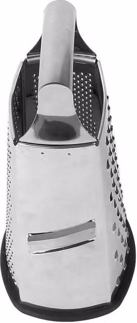 NESTLUNE 4-Sided Stainless Steel Box Grater for Cheese and Vegetables, Silver, W: 15 cm, D: 15 cm, H: 24.5 cm