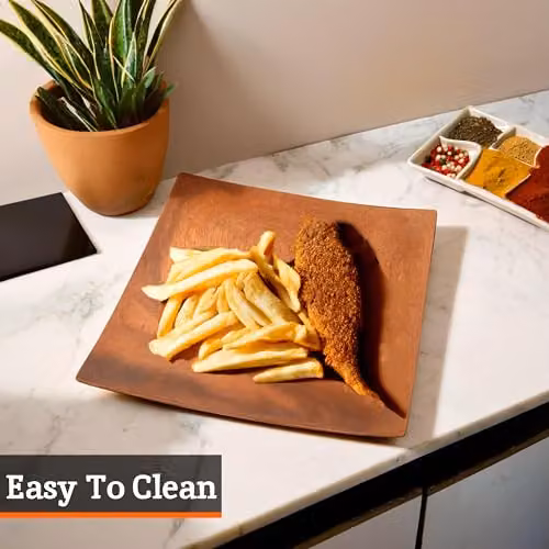Orsina Bamboo Serving Plate in Brown – 3