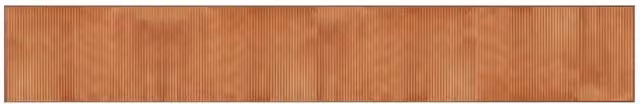 Berkfield Home Rectangular Bamboo Rug in Brown, W/D/H: 60 x 400 cm – 1