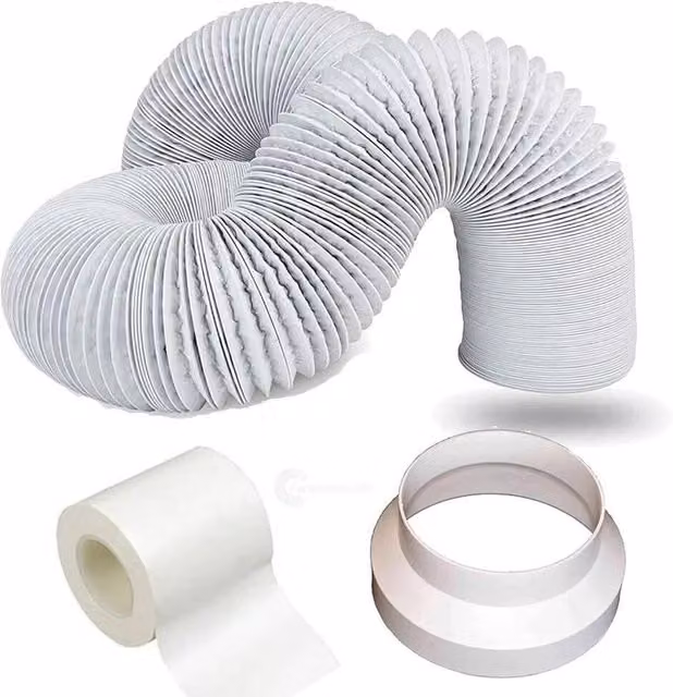 SPETLEK White Portable Air Conditioner Vent Hose, 150mm Diameter – 1