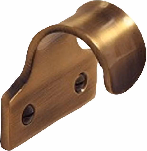 Dzina Victorian Style Window Sash Lift Finger Push/Pull Slide Grip Handle with Screws in Brass
