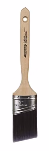 Arroworthy Classic Semi-Oval Angled Nylyn 2.0" Long Handle Synthetic Polyester Paint Brush for Water and Solvent Based Paints