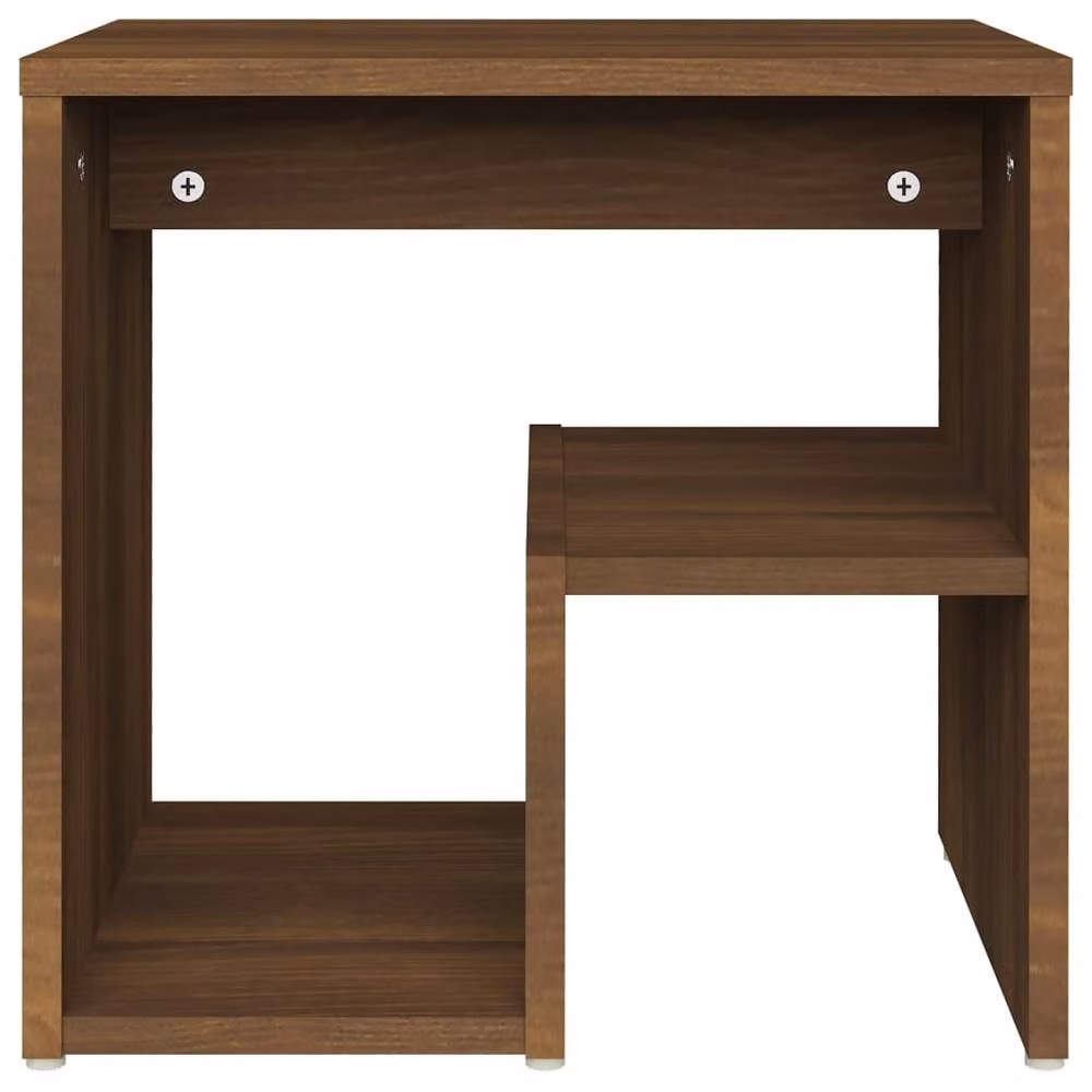 Berkfield Home Bedside Cabinets, 2 Piece Set in Brown Oak, W/D/H: 40 x 30 x 40 cm – 4