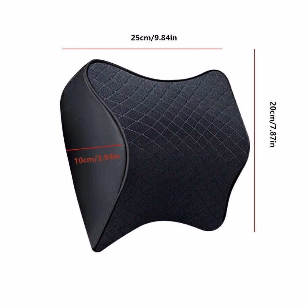 Kelvenix 2-Piece Ergonomic Auto Car Headrest Pillows in Black – 2