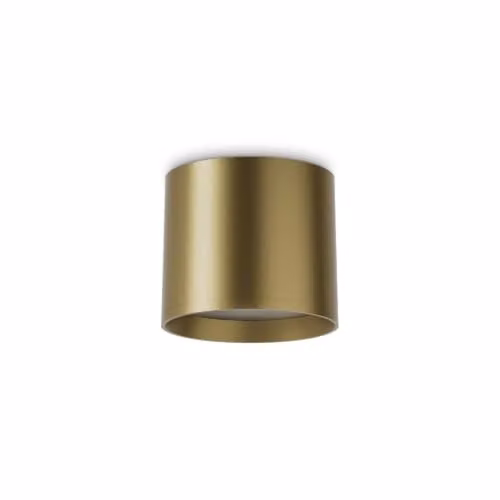 Ideal Lux Spike LED Surface Mounted Ground Spike Downlight in Brass with Warm White 3000K Light