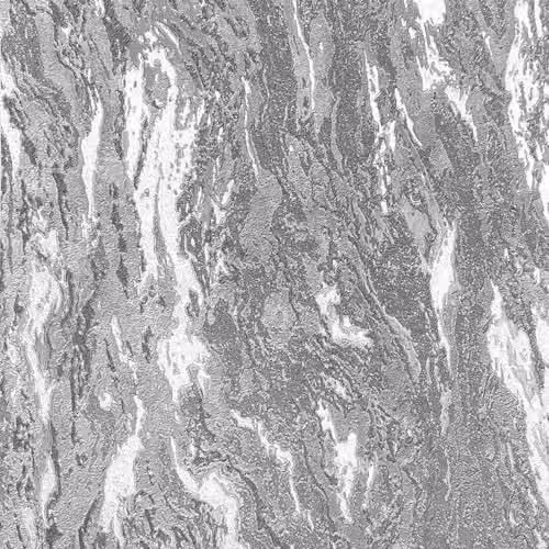 Arthouse Luxe Texture Pewter Vinyl Wallpaper in Grey – 1