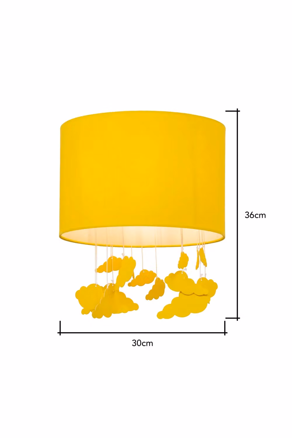 BHS Lighting Glow Clouds Mobile Easy Fit Light Shade in Yellow – 2