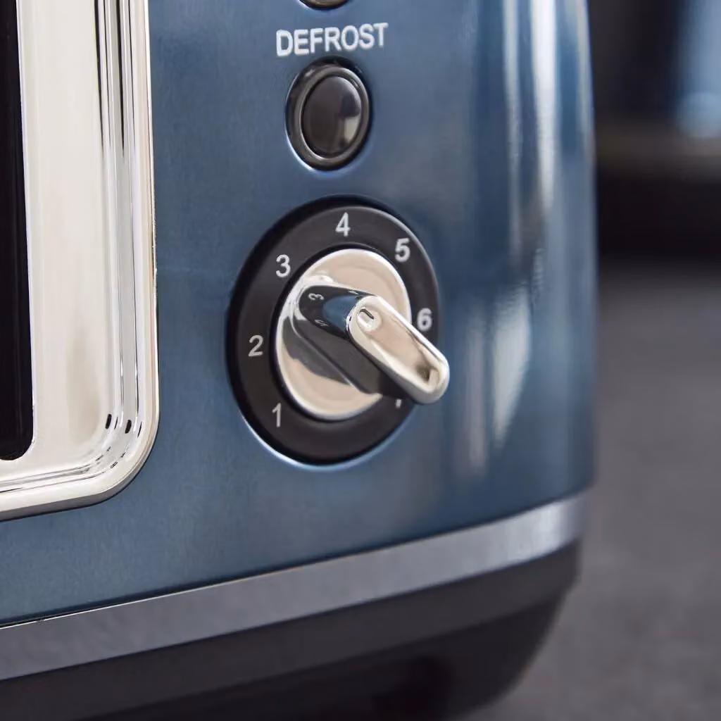 Morphy Richards Accents 4 Slice Toaster in Metallic Purple and Blue – 7
