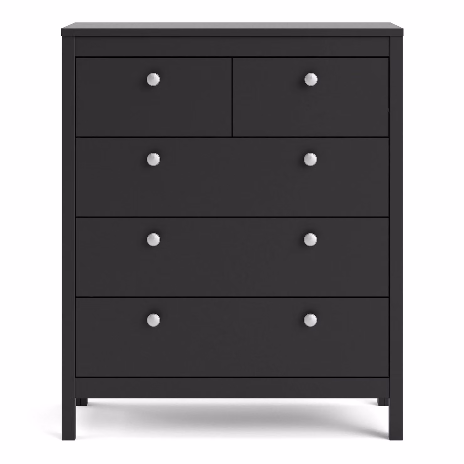 Furniture To Go Madrid 5-Drawer Chest in Black – 3