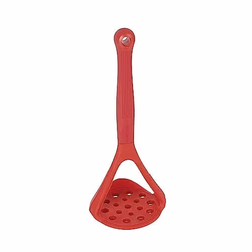 Colourworks Red Silicone Masher with Ergonomic Grip and Hanging Loop – 1
