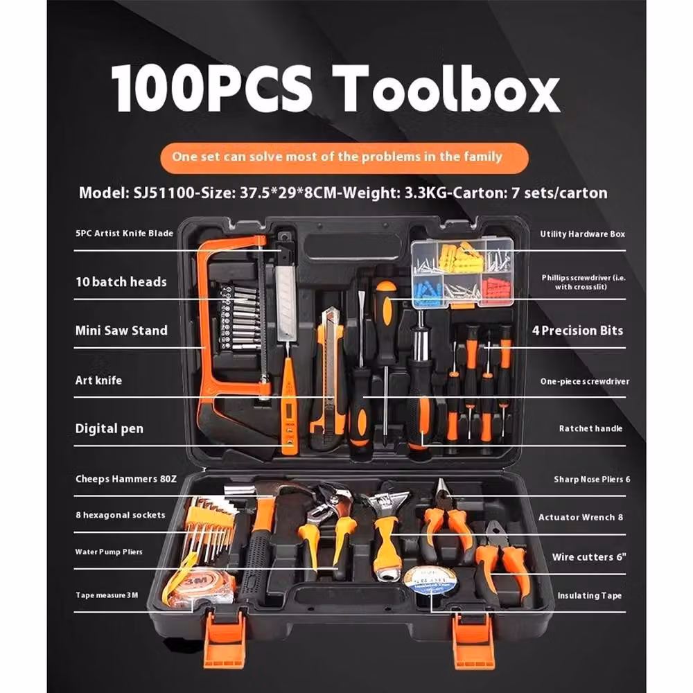 Havendro 105-Piece DIY Home Repair Tool Kit in Black – 5
