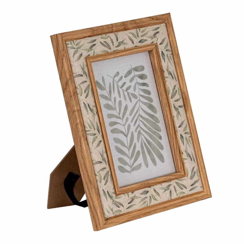 Lemon Pavilion Furniture and Decor Tundra Floral Wood Photo Frame, Brown, W: 10 x H: 15 cm – 2