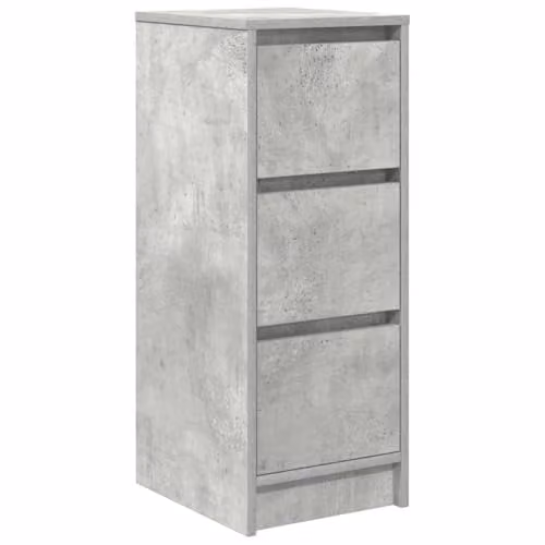 vidaXL Modern Sideboard in Concrete Grey, Engineered Wood, W/D/H: 29.5 x 34 x 76 cm – 1