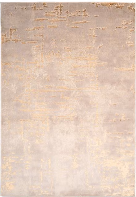 The Rug House Beige and Yellow Abstract Modern Lustre Rectangular Rug, Width: 280 cm