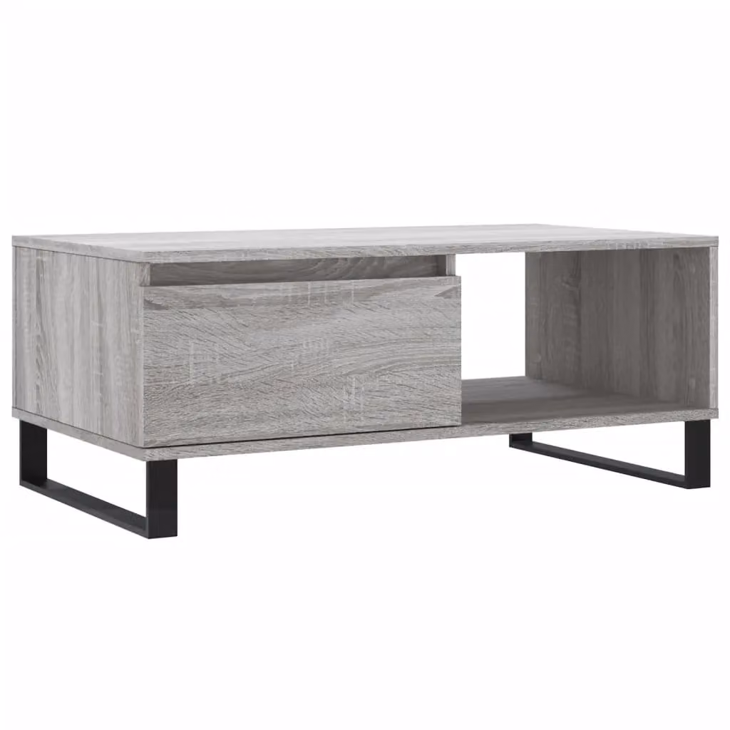 Berkfield Home Grey Sonoma Coffee Table, W: 90 cm, D: 50 cm, H: 36.5 cm – 2