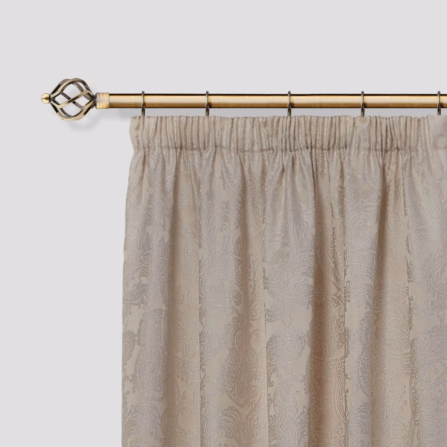 New Edge Blinds Extendable Metal Curtain Pole Set in Bronze, 120 cm - 210 cm – 2