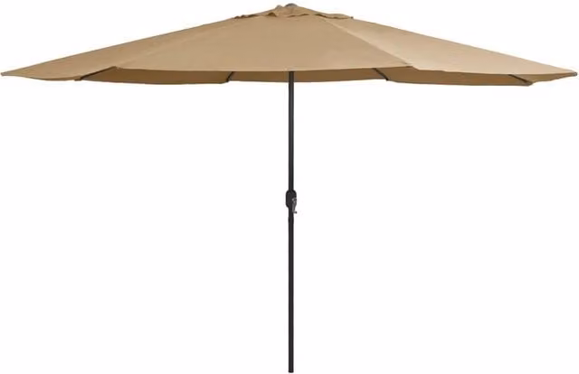 Berkfield Home Outdoor Parasol with Metal Pole, Beige, Diameter: 400 cm – 1