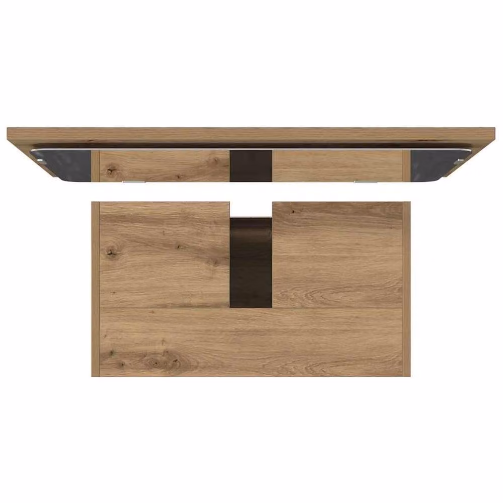 Berkfield Home 2 Piece Modern Bathroom Furniture Set in Brown Artisan Oak Matt Finish – 2