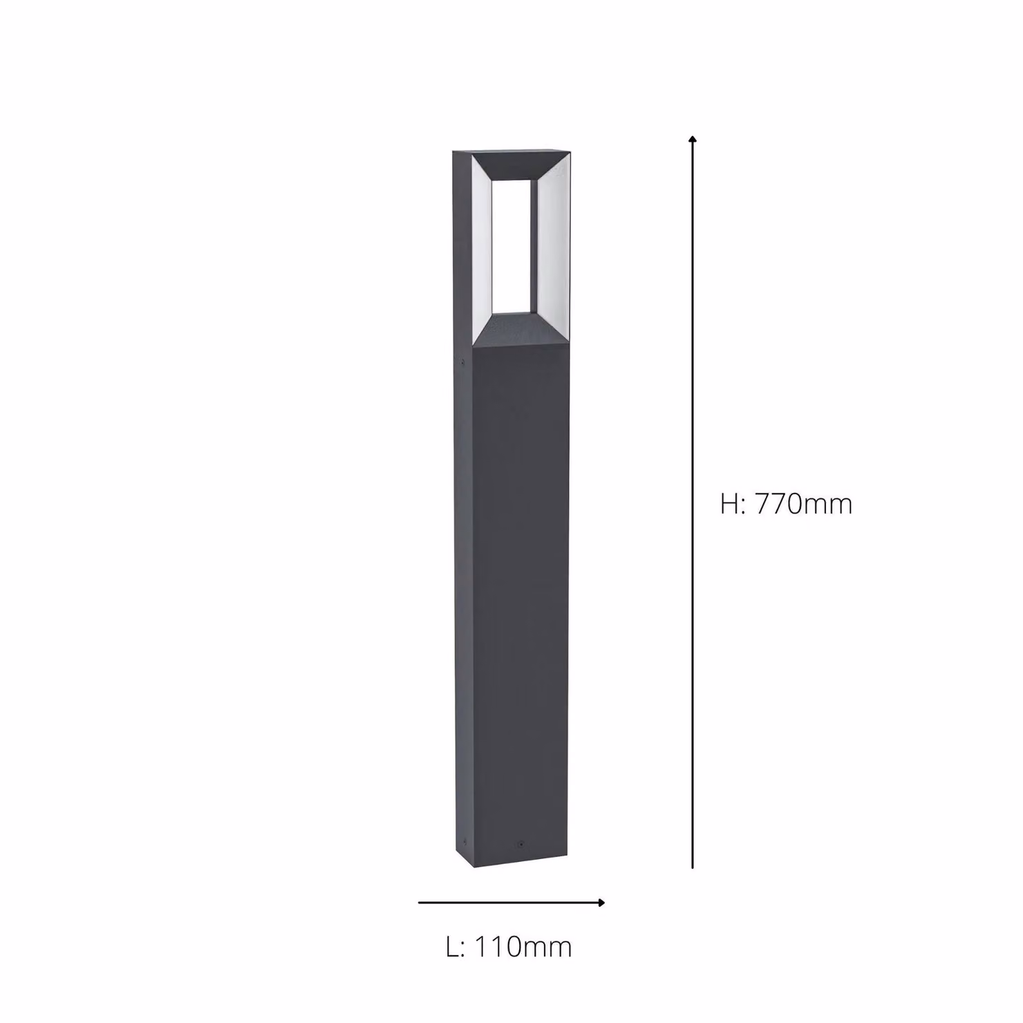 Eglo Riforano Black LED Outdoor Floor Lamp, Height: 77 cm – 4