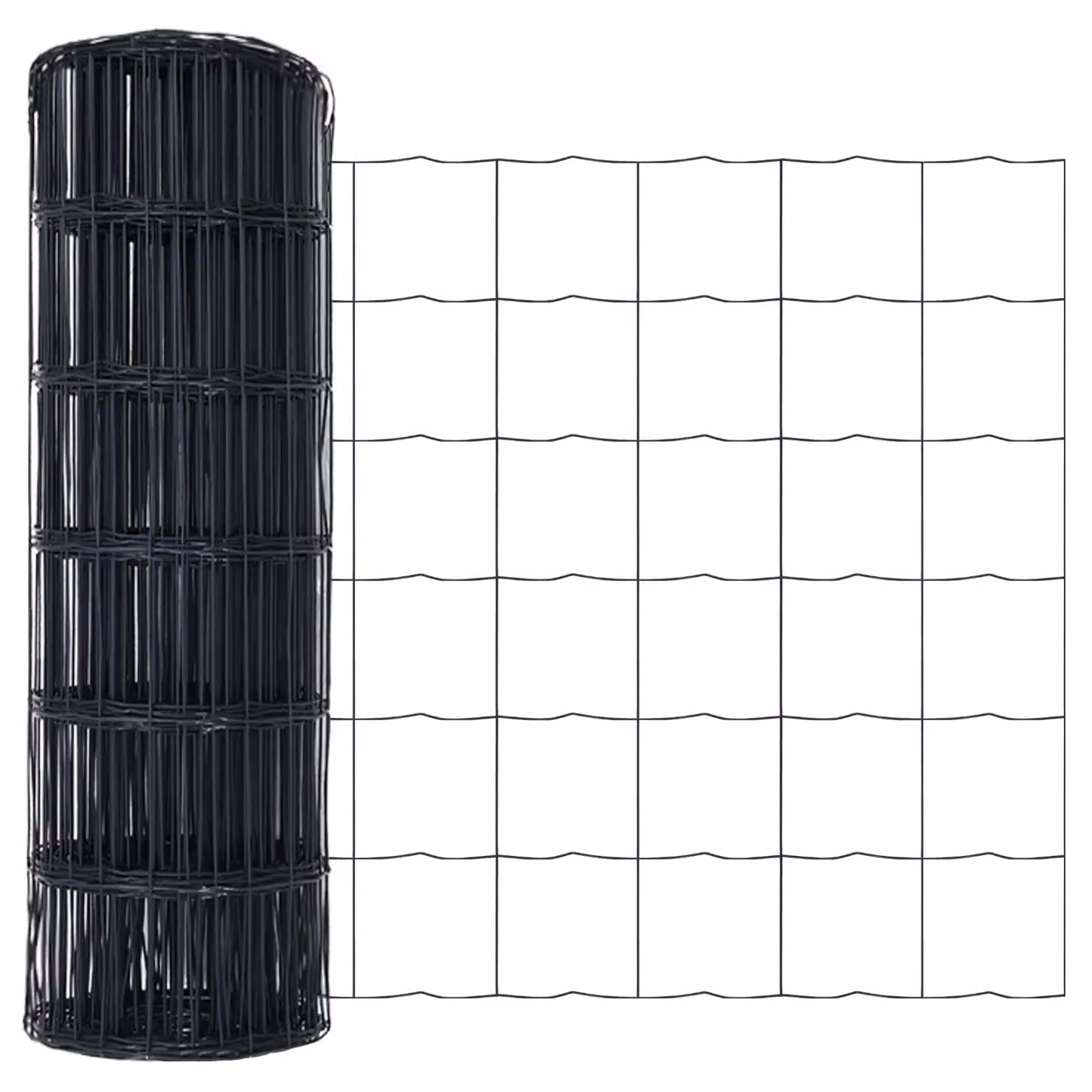 Berkfield Home Euro Fence with 7 Spike Posts, Galvanised Steel, Grey and Silver, 0.8 x 10 m – 4