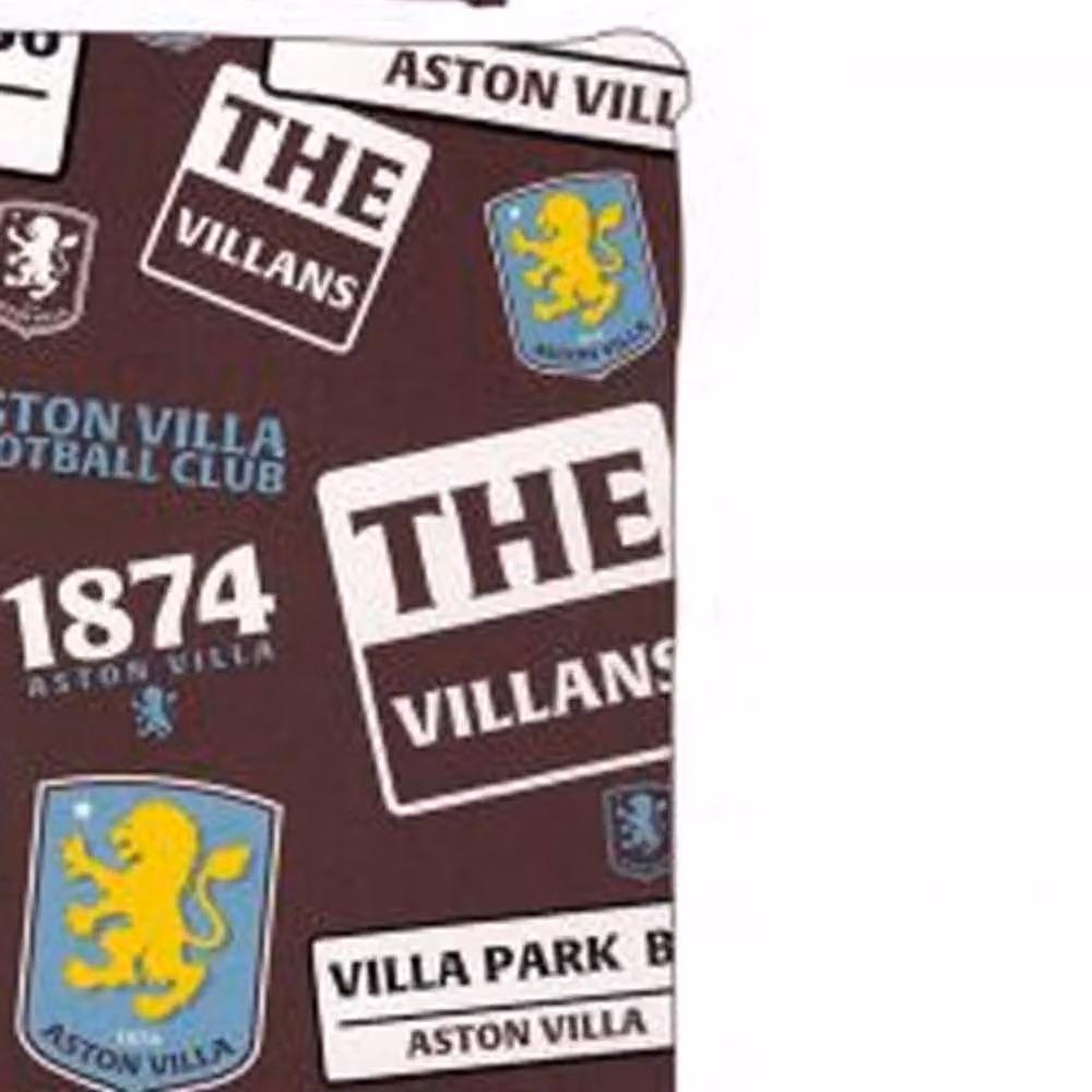 Aston Villa FC Patch Duvet Cover and Pillowcase Set in Dark Red – 2