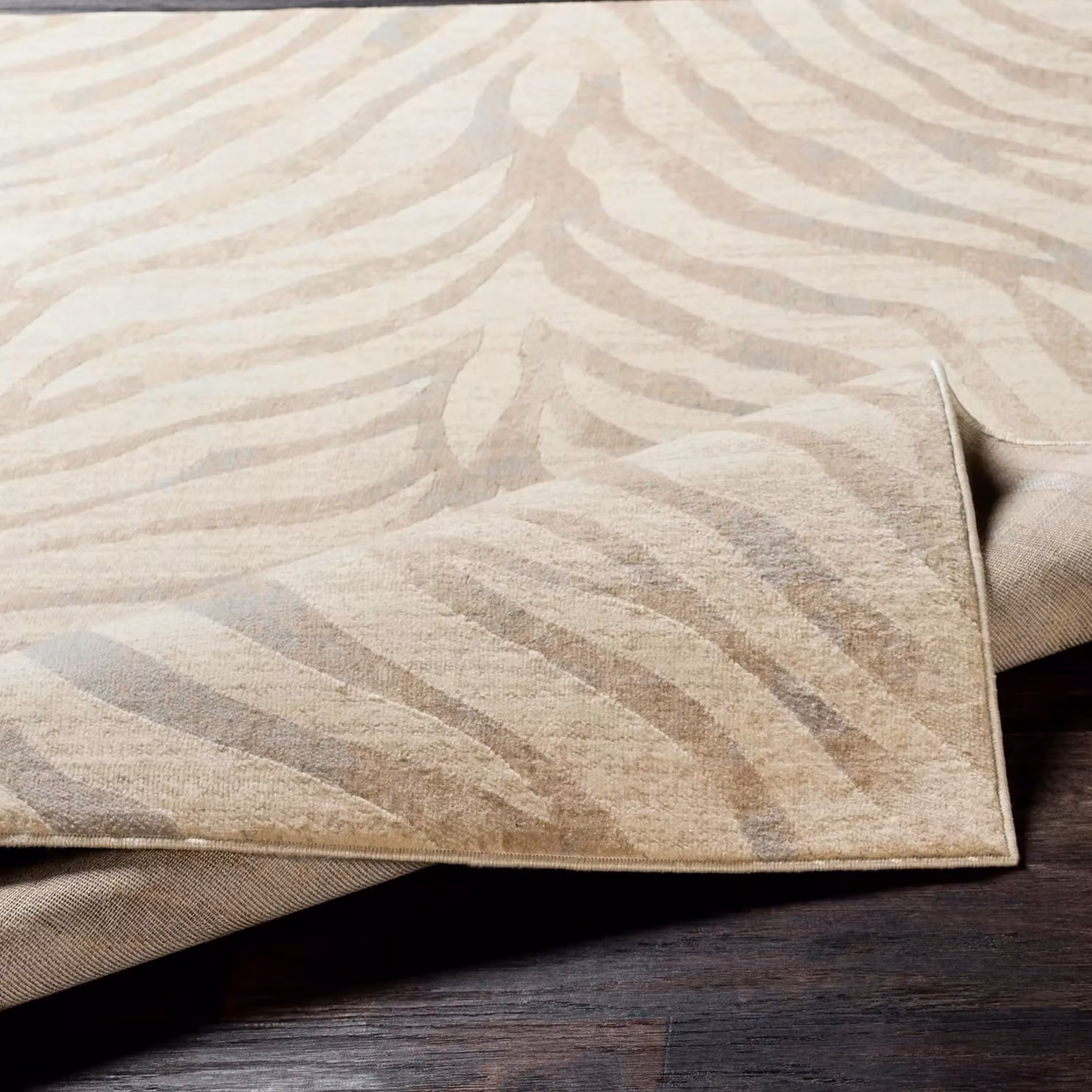 Livabliss Boho Zebra Animal Print Rug in Grey, Beige and Yellow, W/D/H: 120 x 170 cm – 3